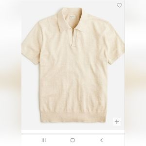 J.crew short sleeve Johnny collar sweater size XS